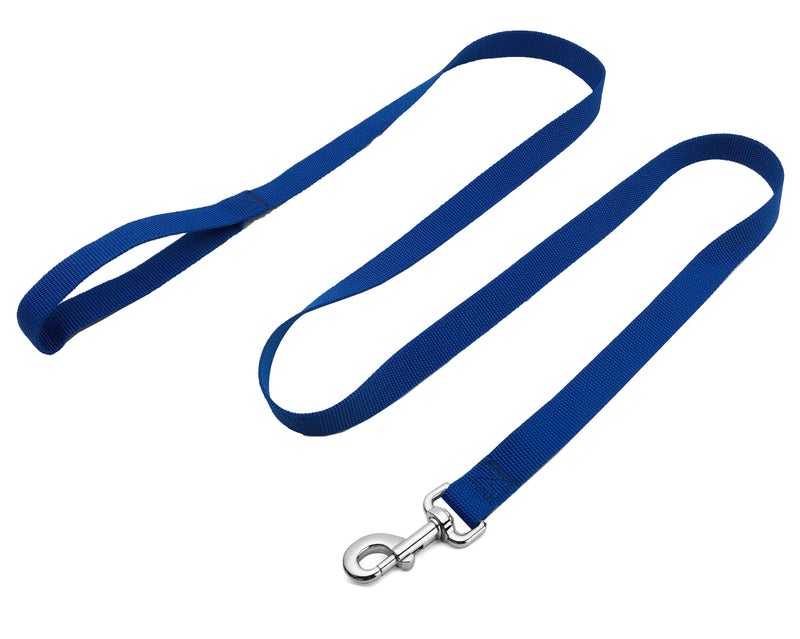 MANDAO Strong Nylon Dog Leash, 4FT/ 5 FT/ 6FT Dog Leashes for Medium Large Dogs(5FT, Blue) - Image 2
